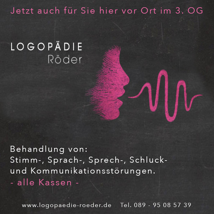 Bannererstellung 3x3m - Mashgewebe - Logop&auml;die R&ouml;der
