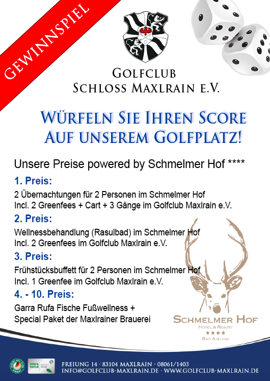 Messeplakat - Golfclub Schloss Maxlrain - DIN A0